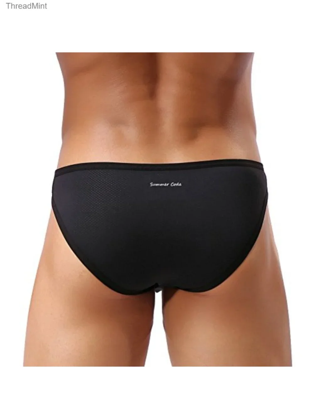 Men's Mesh Micro Briefs Breathable Bulge Pouch Low Rise Slim Fit Underwear